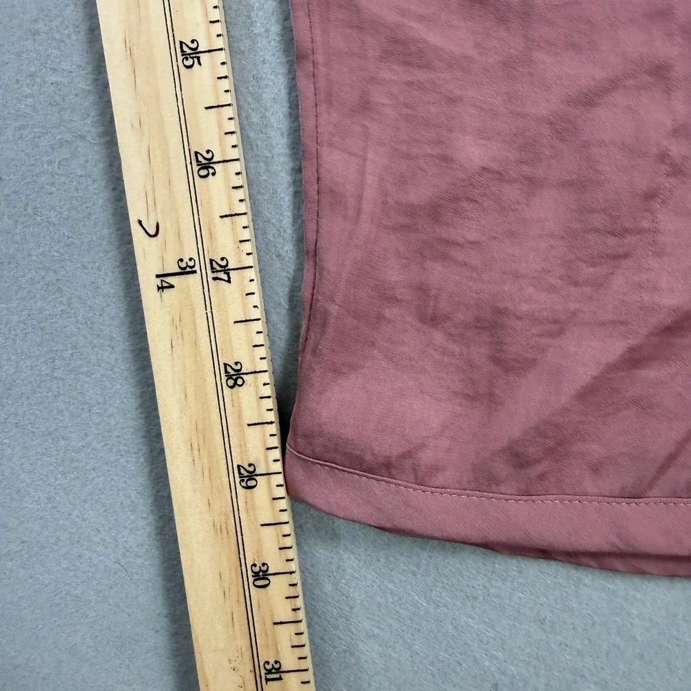American Eagle Outfitters Pants Womens Large Pink Satin Stripe Lightweight Relax